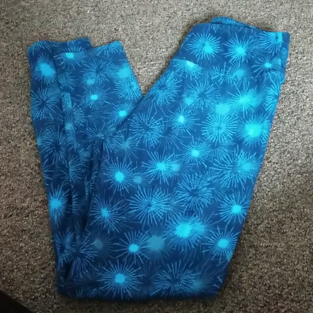 Lularoe blue burst leggings